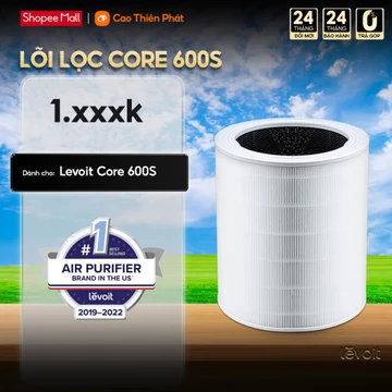 Lõi Lọc Không Khí Chính Hãng Cho Máy Lọc Không Khí Levoit Core 600S | Lọc Bụi Mịn - Khử Mùi - Lõi HEPA - Than Hoạt Tính
