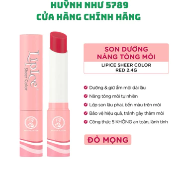[HUỲNH_NHƯ 5789]Son dưỡng Lipice hiệu chỉnh sắc môi -đỏ mọng 2.4g