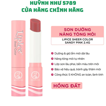 [HUỲNH_NHƯ 5789]Son dưỡng Lipice hiệu chỉnh sắc môi-hồng đất 2,4g