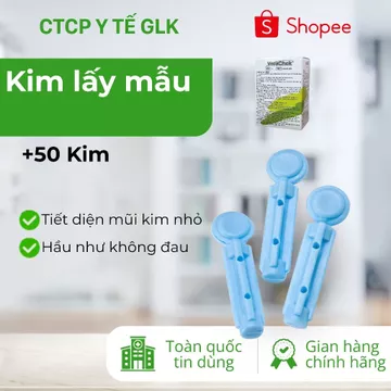 Kim lấy máu đo đường huyết kim chích mụn kim nặn mụn thương hiệu VivaChek