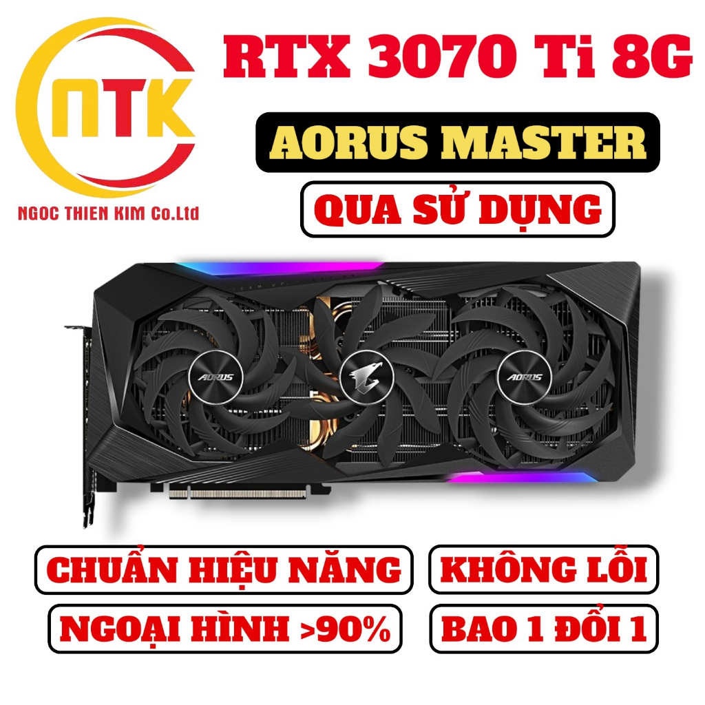 [BẢO HÀNH DÀI] VGA RTX 3070 Ti 8GB...CÁC MÃ TOP AORUS, ROG STRIX, VISION, ULTRAWHITE - QUA SỬ DỤNG | BigBuy360 - bigbuy360.vn