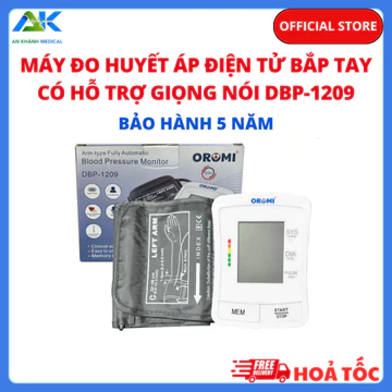 Máy Đo Huyết Áp Tự Động DBP-1209 Chính Hãng - Màn Hình LCD To Rõ, Lưu 300 Kết Quả, Tự Động Đánh Giá (Bảo Hành 60 Tháng)