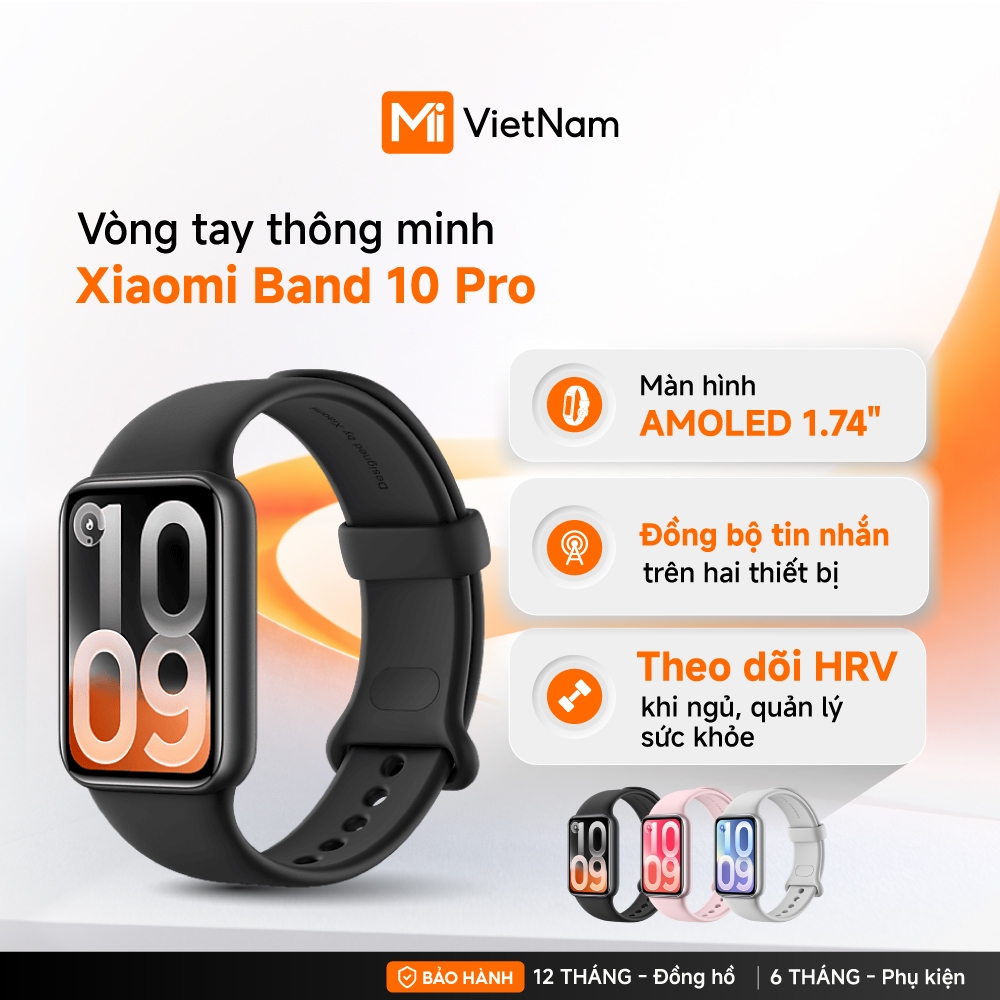 Xiaomi Vòng đeo tay thông minh Smart Band 10 Pro | Theo dõi sức khỏe toàn diện | 150+ chế độ thể thao - BH 1 năm | BigBuy360 - bigbuy360.vn