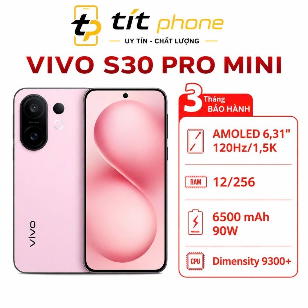Vivo S30 Pro Mini (Dimensity 9300 Plus - Pin 6500mAh) Like new 99%
