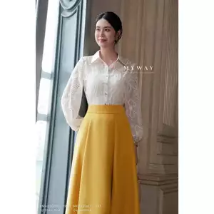 Áo Sơ Mi Ren Nữ Dài Tay MY WAY Tặng Kèm Áo Hai Dây Sang Trọng 9MA03359