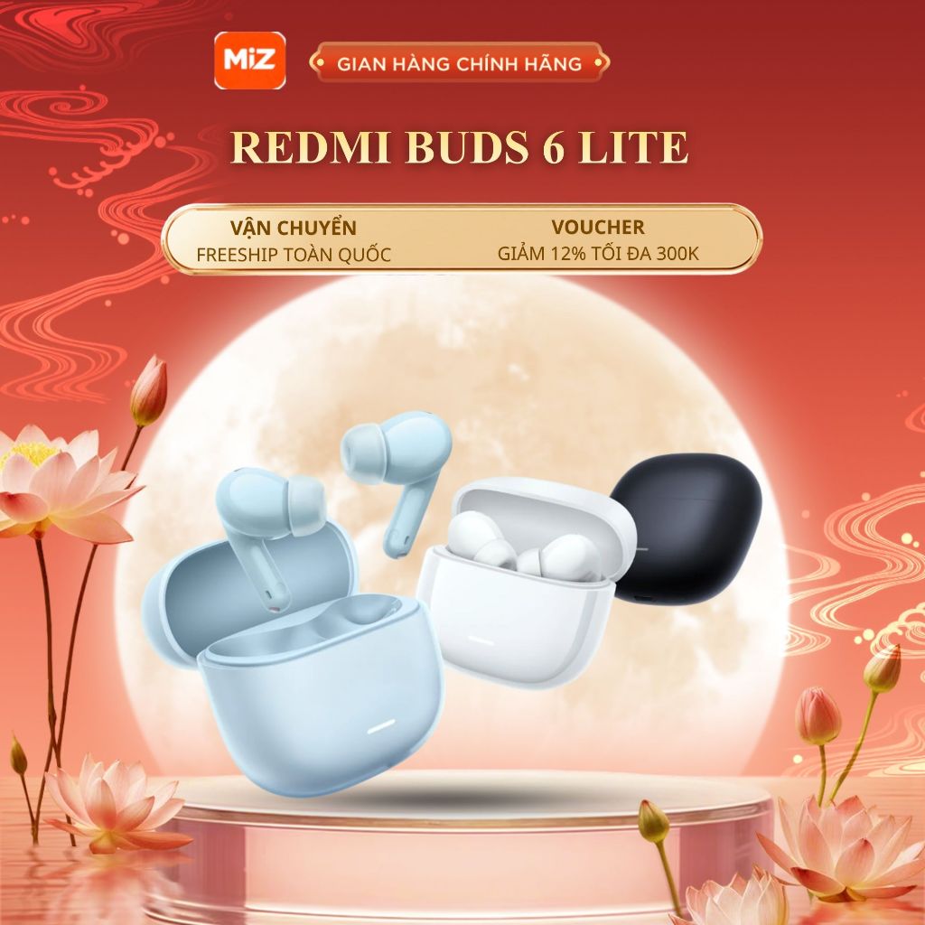Tai nghe Bluetooth TWS Xiaomi Redmi Buds 6 Lite cùng hộp sạc