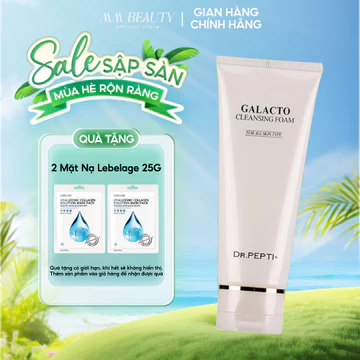 Sữa Rửa Mặt Dịu Nhẹ, Cấp Ẩm Cho Mọi Loại Da Dr.Pepti Galacto Cleansing Foam 110ml