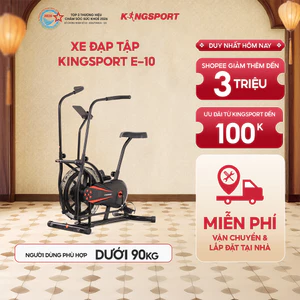 [KOL - CHỈ GIAO MIỀN NAM] Xe đạp tập KINGSPORT E-10 chất liệu cao cấp, vận hành bền bỉ, đồng hồ thông minh