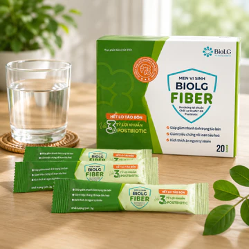 BIOLG Fiber men vi sinh bổ sung chất xơ hòa tan (Hộp 20 gói)