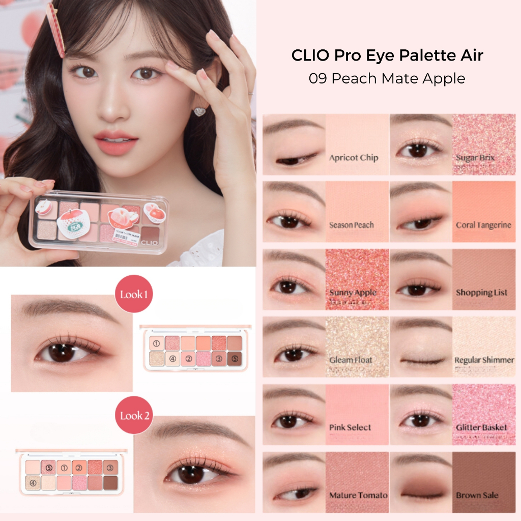 Bảng Phấn Mắt CLIO Pro Eye Palette Đủ Màu Dịu Dàng Cá Tính, Chất Phấn Mịn Chống Trôi Chuyên Dùng Makeup | BigBuy360 - bigbuy360.vn