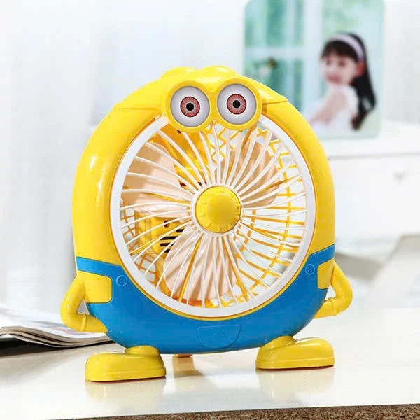 (Mẫu 2026) Quạt mini hình thú để bàn cắm điện 220v, Quạt mini cắm điện , Quạt văn phòng, quạt để bàn mini dễ thương