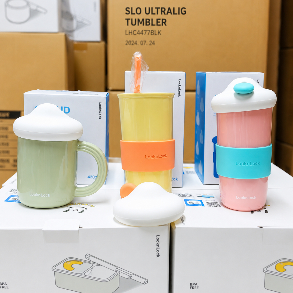 Ly sứ LocknLock có nắp kèm ống hút silicon SLB018 510ml, SLB019 420ml, hàng chính hãng - JoyMall | BigBuy360 - bigbuy360.vn