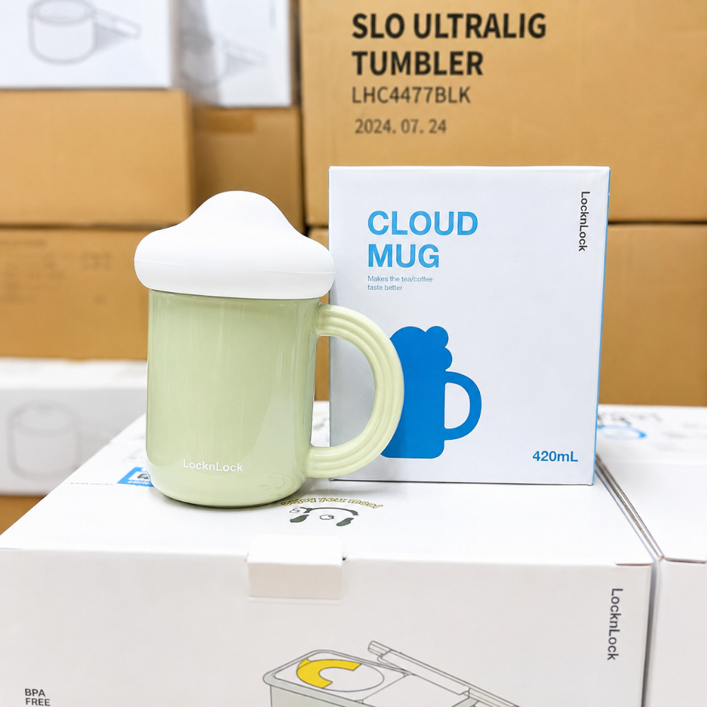 Ly sứ LocknLock có nắp kèm ống hút silicon SLB018 510ml, SLB019 420ml, hàng chính hãng - JoyMall | BigBuy360 - bigbuy360.vn