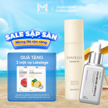 COMBO Tinh Chất Chống Lão Hóa Dr. Pepti 50ml + Nước Hoa Hồng Dr.Pepti Centella Toner Ex 180ml