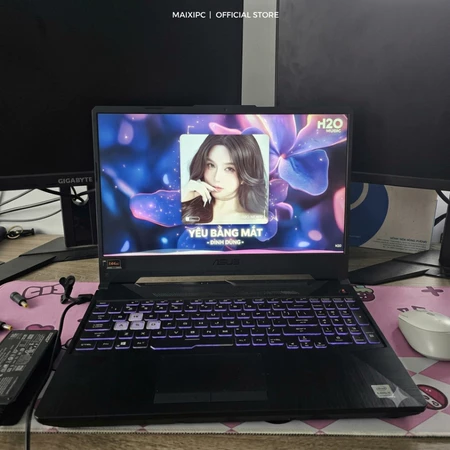 Laptop Gaming Cũ ASUS TUF i5 Gen 10 Card Rời | Sạc Zin, Pin Trâu | Tặng Bộ Phím Chuột LED (Đẹp 90%)