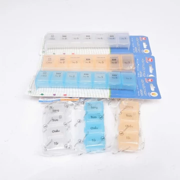 Khay chia viên thuốc theo ngày và theo tuần, hộp chia thuốc gia đình hoặc trong bệnh viện