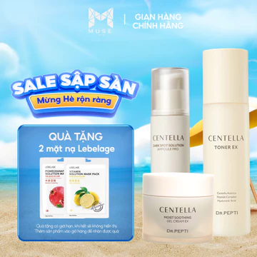 COMBO Dr.Pepti Nước Hoa Hồng 180ml, Tinh Chất Dưỡng Trắng 30ml Và Kem Dưỡng Ẩm 70ml