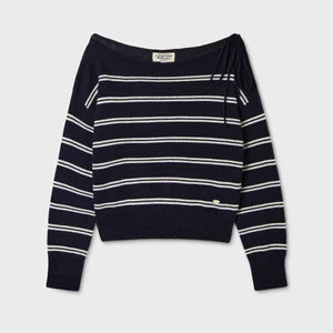 Áo Len Trễ Vai WHO.A.U Off-Shoulder Ribbon Pullover_WHKAGB938F