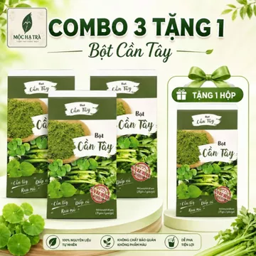 [COMBO 3 TẶNG 1] Bột Cần Tây -Rau Diếp Cá, Rau Má-Dạng Bột Hòa Tan Vị Rau Xanh Thanh Nhẹ,Bổ Sung Thức Uống Rau Xanh