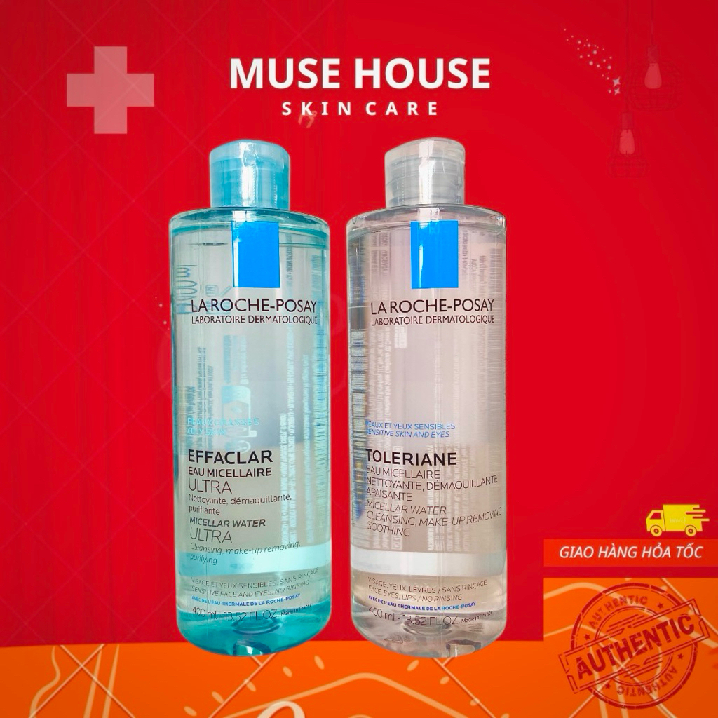 Nước Tẩy Trang La Roche Posay Micellar Water 400ml da dầu da nhạy cảm – Muse House