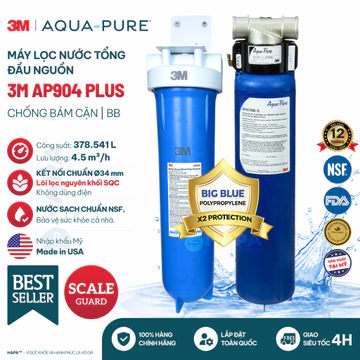 Máy Lọc Tổng Đầu Nguồn 3M AP904 PLUS Cao Cấp - Lọc Tổng Chung Cư, Căn Hộ, Nhà Phố, Biệt Thự, Chính Hãng 3M