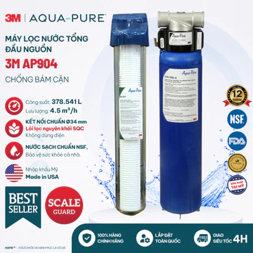 Máy Lọc Nước Đầu Nguồn 3M AP904 PREMIUM Chính Hãng - Lọc Tổng Chung Cư, Căn Hộ, Nhà Phố, Biệt Thự