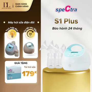 Máy Hút Sữa Spectra S1+, Máy Hút Sữa Điện Đôi, Hút Êm Kiệt Sữa, Bảo Hành 24 Tháng Chính Hãng