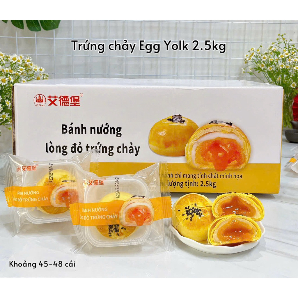 HỘP 2,5KG BÁNH TRỨNG CHẢY HỘP VÀNG (46-48c)