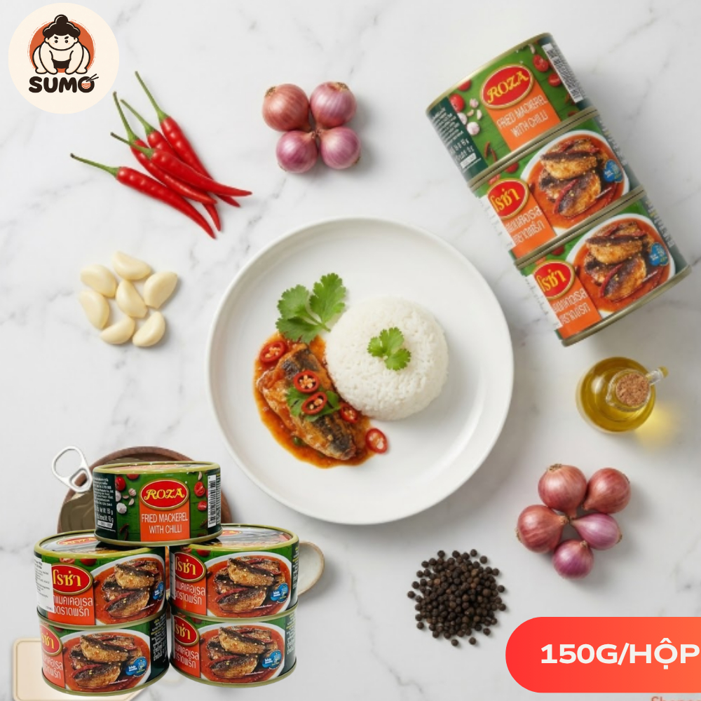 Product image Cá thu chiên sốt tương ớt roza 150g - Cá hộp ăn liền thơm ngon, tiện lợi - sumo shop 24h 2