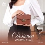 Bộ hộp quà trắng LATA (Túi đeo chéo nữ LATA HN97 + Hộp quà HQ2T + Túi giấy TG2T + Túi rút BVR3838 + Thiệp cảm ơn BT1) — ảnh 5