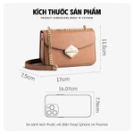 Bộ hộp quà trắng LATA (Túi đeo chéo nữ LATA HN97 + Hộp quà HQ2T + Túi giấy TG2T + Túi rút BVR3838 + Thiệp cảm ơn BT1) — ảnh 2