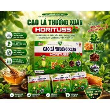 30 gói siro ho Cao ho cao lá thường xuân tỏi đen mật ong Quất Horituss giảm ho, viêm họng, giảm đờm, hết khò khè