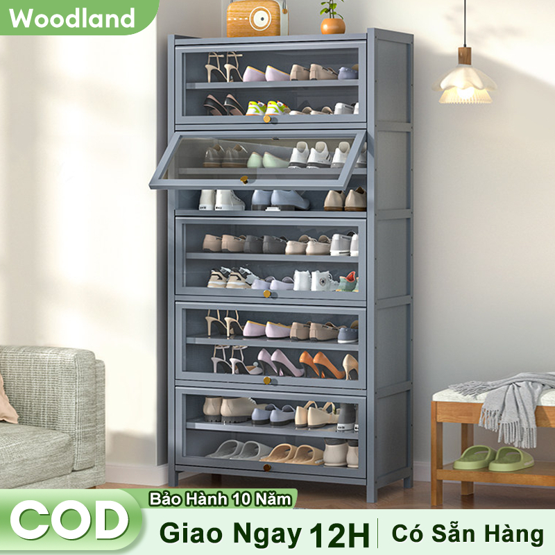 Tủ Giày Cửa Lật Acrylic Trong Suốt Tủ Giày Chống Ẩm Chống Bụi Tiết Kiệm Không Gian Cư Dân Chung Cư