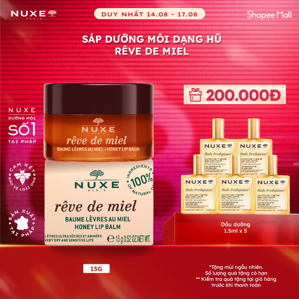 Sáp dưỡng môi Nuxe Rêve de Miel 15g