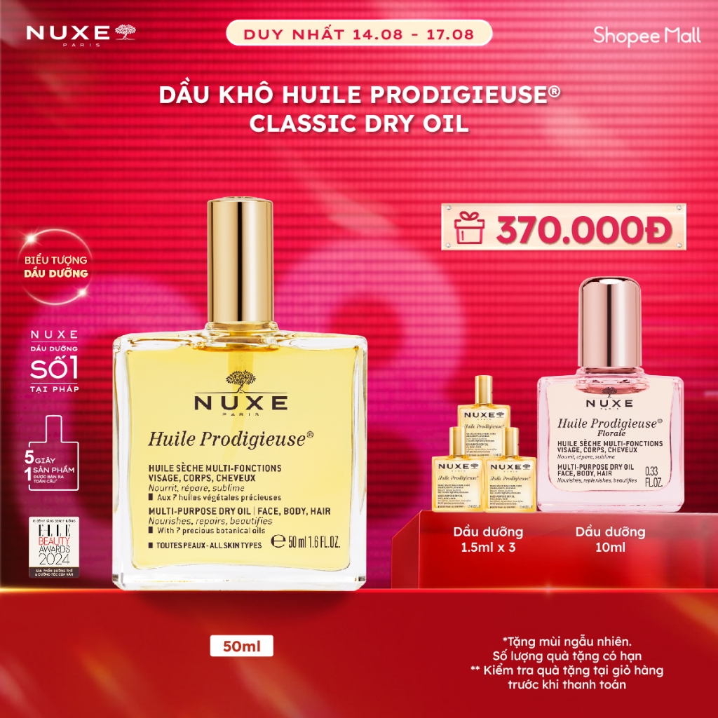 Dầu dưỡng khô đa năng Nuxe Huile Prodigieuse® 50ml