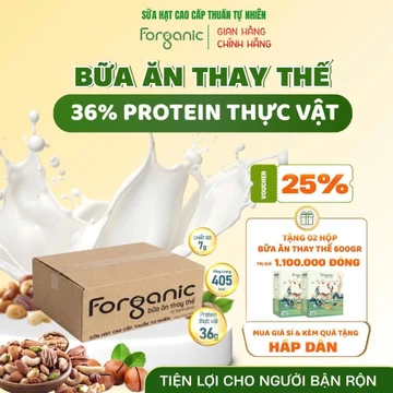 [DÀNH CHO SỈ] Sữa Hạt Thay Thế Bữa ăn Forganic - Sữa hạt thuần chay 20 loại hạt bổ sung đạm thực vật 36%