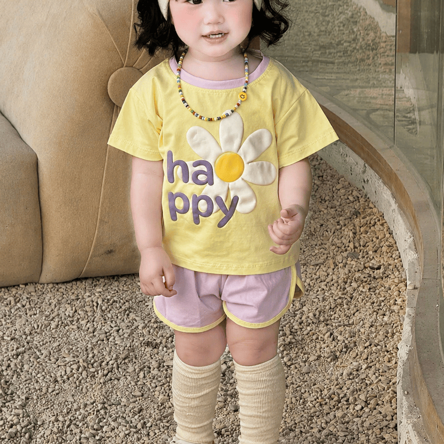 Set đồ bé gái dễ thương hình in nổi 2026 chất thoáng mát cotton,sz 10-20kg