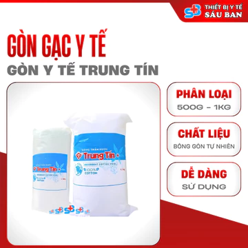 Bông Gòn Trung Tín (500g - 1kg) - Bông Y Tế Thấm Hút Cao Cấp
