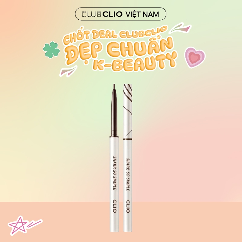 [Săn Deal] Chì Kẻ Viền Mắt Clio Sharp So Simple Waterproof Pencil Liner 0.14g