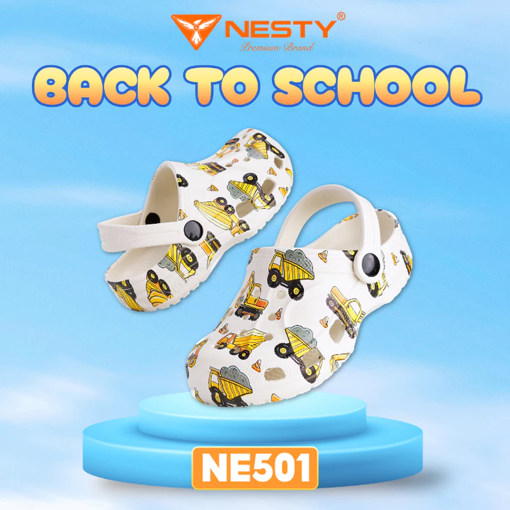 [NE50-IN KIDS] DÉP SỤC NESTY CAO CẤP SIZE TRẺ EM IN HỌA TIẾT ( KO2 )