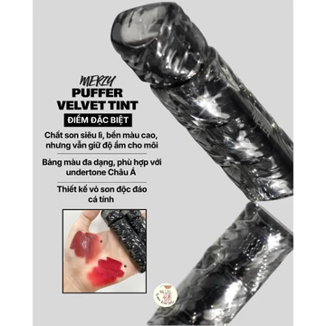 [SON PHAO] Son Kem Lì Merzy Bền Màu, Lâu Trôi Puffer Velvet Tint 3.7g