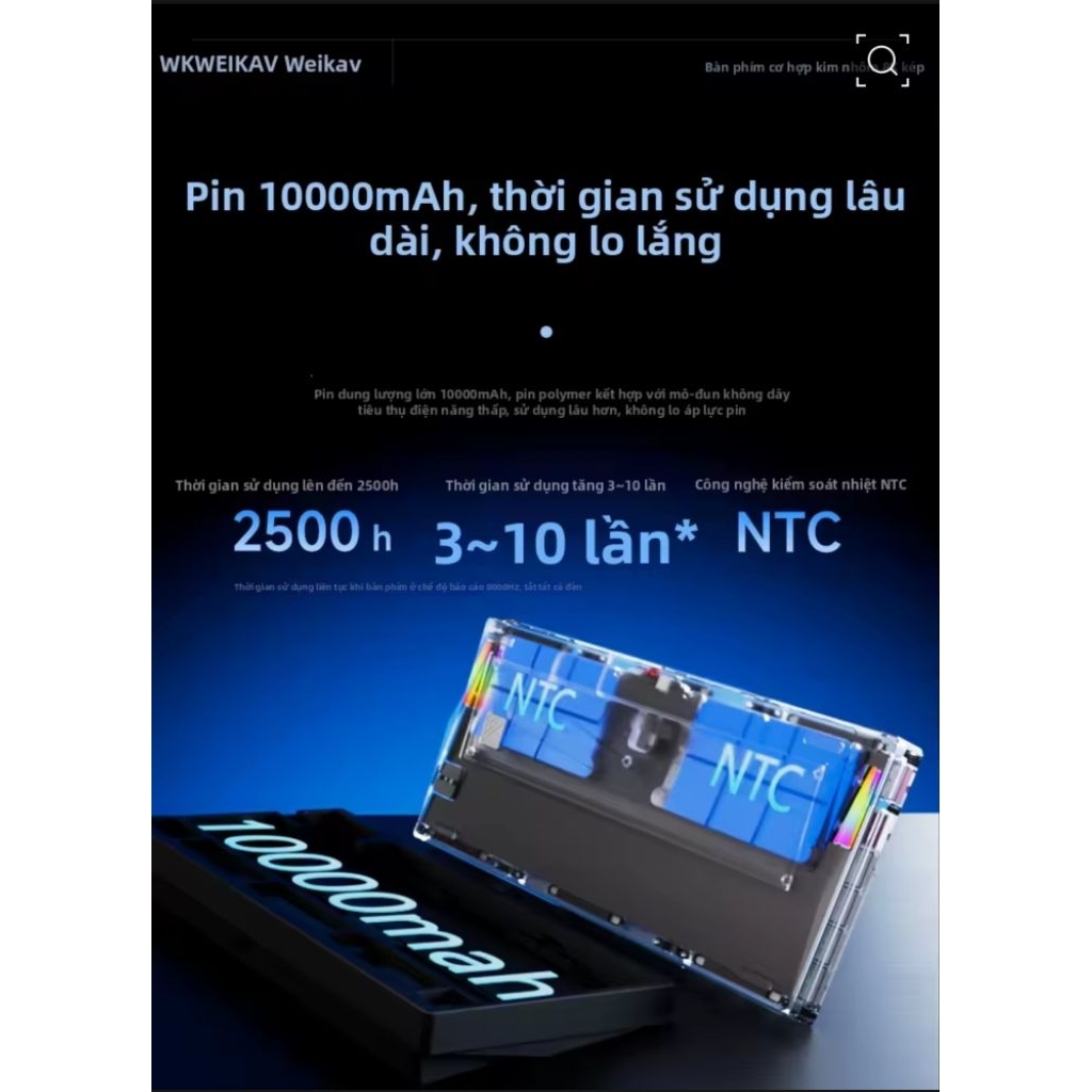 Bàn phím cơ WEIKAV NUT75 | Nhôm CNC | BigBuy360 - bigbuy360.vn