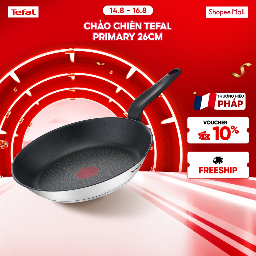 Chảo chiên inox chống dính đáy từ Tefal Primary 26cm