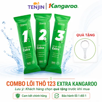 Bộ Lõi Lọc Thô Kangaroo (123 + 2 Lõi Số 1) hoặc 4 Lõi (123+ 1 Lõi 1)- Hàng Chinh Hãng Dùng Cho 1 Năm