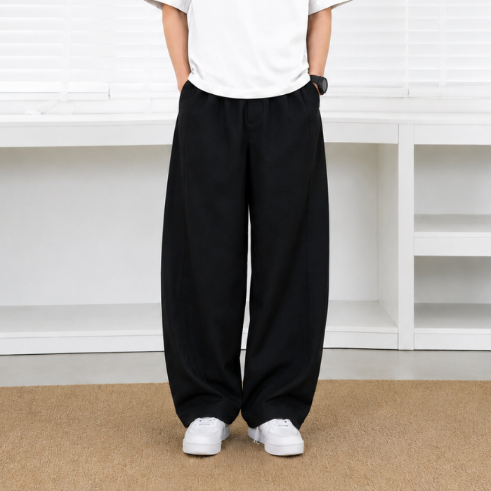 Quần Kaki ống rộng cong PN STORE form rộng chất kaki mềm mịn không nhăn cạp khoá chun QOC1 | BigBuy360 - bigbuy360.vn