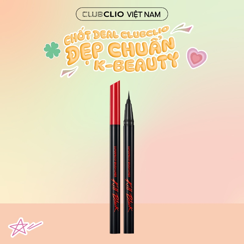 [Săn Deal] Bút Kẻ Viền Mắt Chống Trôi Clio Superproof Brush Liner 0.55ml