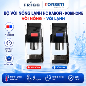 Vòi lấy nước nóng lạnh ren trong 17 (có khóa bấm an toàn) cho máy Karofi, Kangaroo, Korihome, Sunhouse...