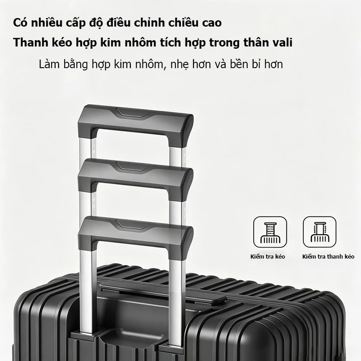 vali size 20 Siêu Nhẹ 1.8kg, Vali Du Lịch Nhẹ Gọn, Vali Kéo Du Lịch Tiện Lợi, Vali Hành Lý Cao Cấp – 7