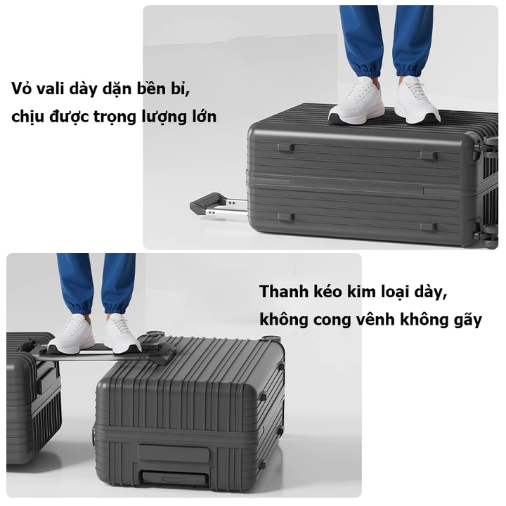 vali size 20 Siêu Nhẹ 1.8kg, Vali Du Lịch Nhẹ Gọn, Vali Kéo Du Lịch Tiện Lợi, Vali Hành Lý Cao Cấp – 6