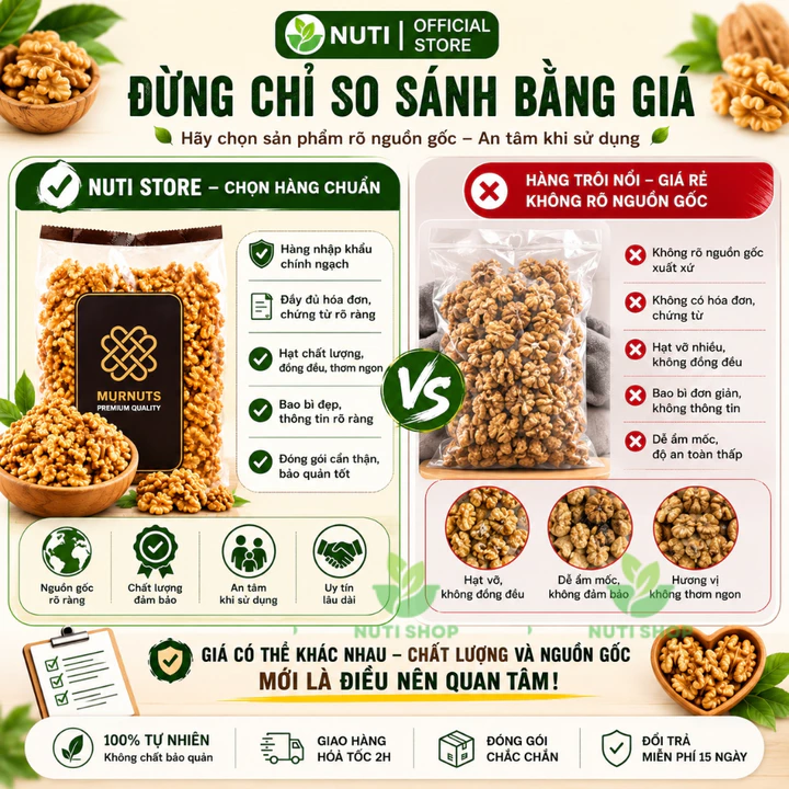 Nhân Hạt Óc Chó Mỹ Mornuts 400g – Óc Chó Vàng/Đỏ Tách Vỏ, Béo Bùi – 7
